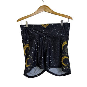 Yoga Democracy Movement Shorts XL Black Fortune Teller Stars Workout Gym Train